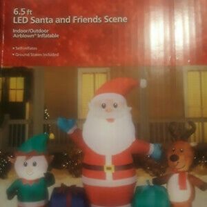 Led Santa and friends scenes